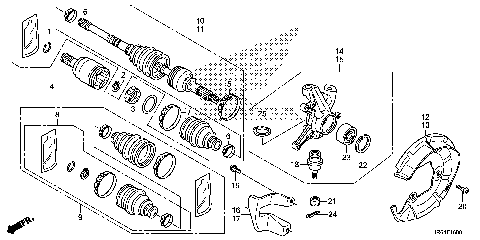 FRONT KNUCKLE@FRONT DRIVE