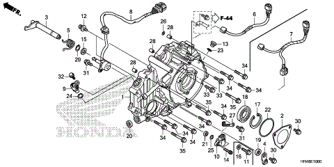 REAR CRANKCASE COVER