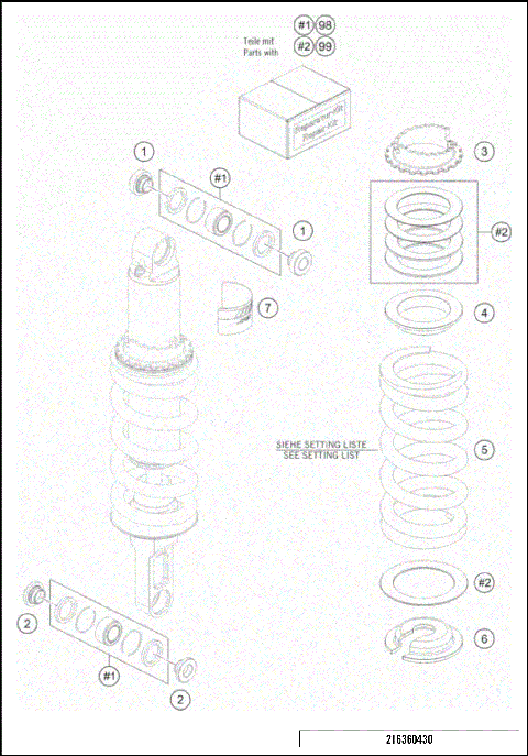 SHOCK ABSORBER DISASSEMBLED