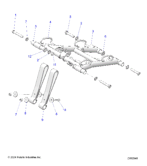 SUSPENSION, TORQUE ARM, FRONT - S25TDL6LSA (C602876)