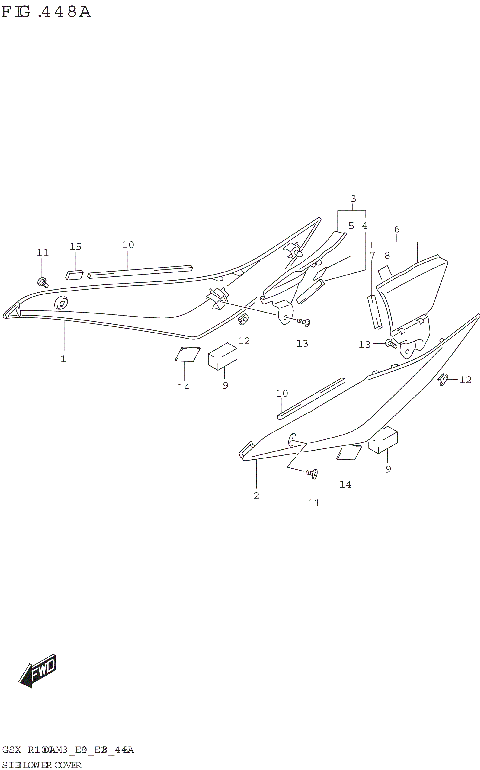 SIDE LOWER COVER (GSX-R1000A)