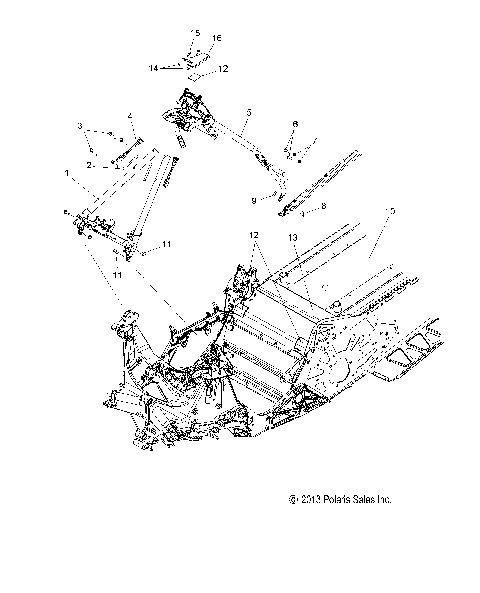 CHASSIS, CHASSIS ASM. and OVER STRUCTURE (600/144 Inch) - S15CK6 ALL OPTIONS (49SNOWCHASSISFRT214RMK600)
