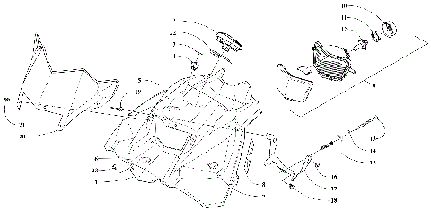 HOOD, WINDSHIELD, AND INSTRUMENTS ASSEMBLIES [106243]