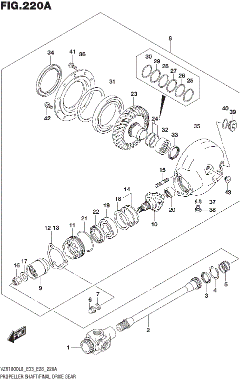 PROPELLER SHAFT/FINAL DRIVE GEAR