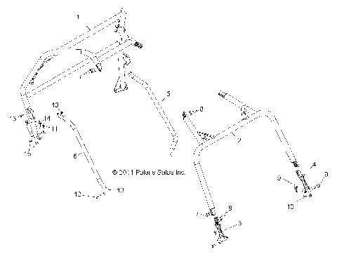 CHASSIS, CAB FRAME and SIDE BARS - Z16VHA57FJ (49RGRCAB12RZRXP900)