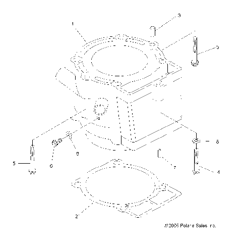 ENGINE, CYLINDER - A07GP52AA/AB (49ATVCYLINDER07OUT525)