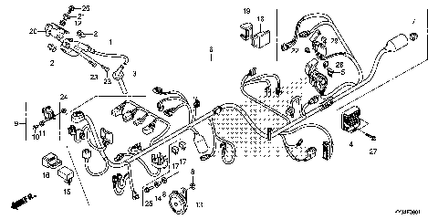 WIRE HARNESS (CBR250RA)