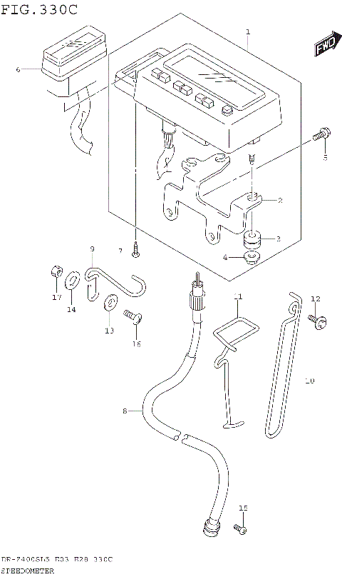 SPEEDOMETER (DR-Z400SL5 E33)