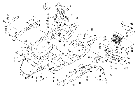 FRONT FRAME AND FOOTREST ASSEMBLY [86570]