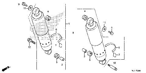 REAR SHOCK ABSORBER (1)