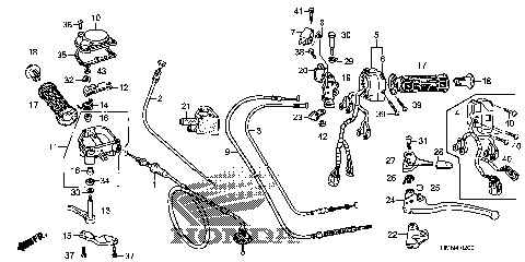 HANDLE LEVER@SWITCH@CABLE