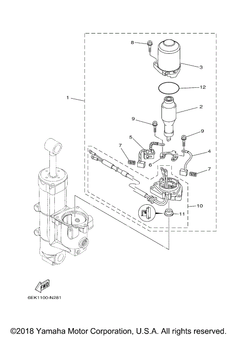 POWER TRIM TILT ASSY 2