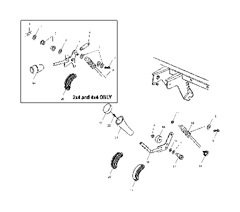 GEAR SELECTOR/DIFFERENTIAL LOCK - C11RB42AA/C11RD50AA/AB/C11RF50AA (4981898189D12)