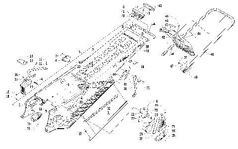 TUNNEL, REAR BUMPER, AND SNOWFLAP ASSEMBLY [95317]