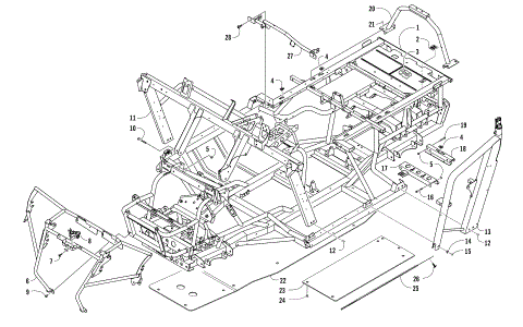 FRAME AND RELATED PARTS