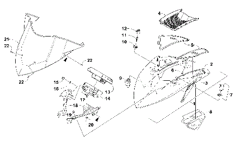 WINDSHIELD AND INSTRUMENTS ASSEMBLIES [102286]