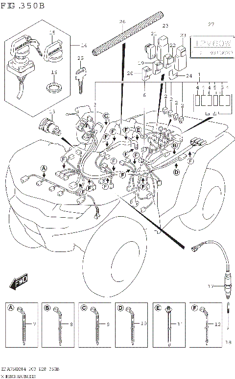 WIRING HARNESS ((LT-A750XP,LT-A750XPZ):P33)