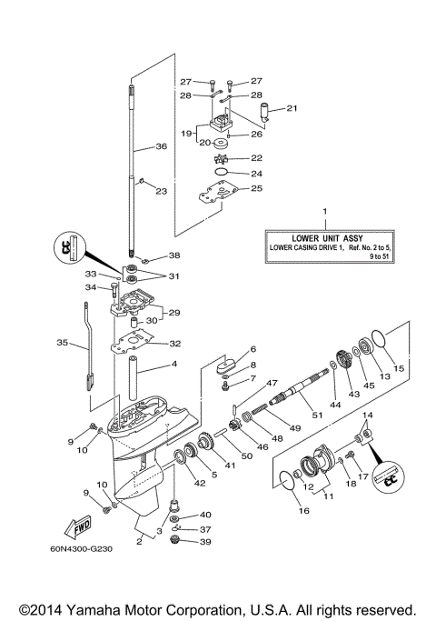 LOWER CASING DRIVE 1