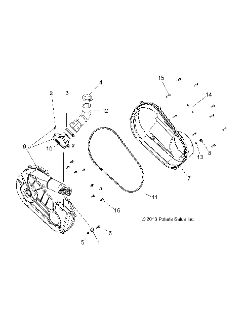 DRIVE TRAIN, CLUTCH COVER and DUCTING - R14WH57AA/AC/AR/6EAT (49RGRCLUTCHCVR14570)