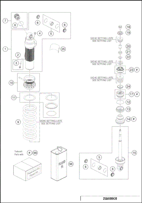 SHOCK ABSORBER DISASSEMBLED
