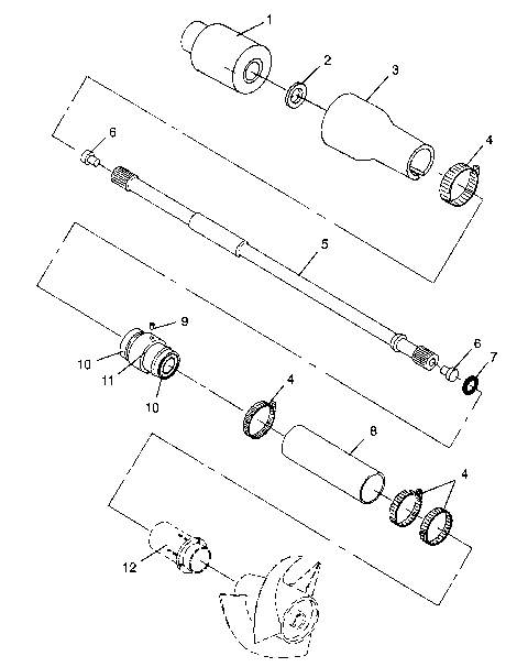 DRIVE SYSTEM SL 700 B964066 and  Intl. SL 700 I964066 (4935633563B002)