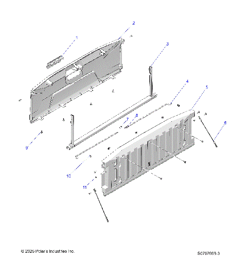 BODY, BOX TAILGATE ASSEMBLY