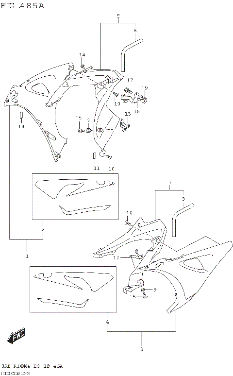 SIDE COWLING (GSX-R1000A)