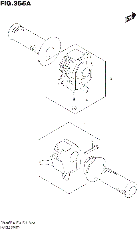 HANDLE SWITCH (DR650SEL6 E03)