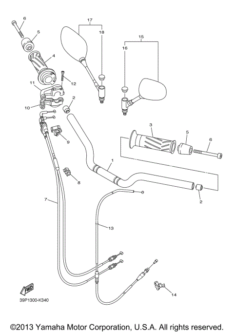 STEERING HANDLE CABLE
