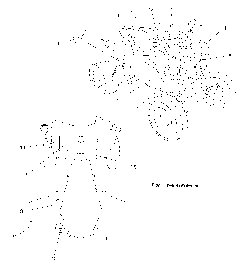 BODY, DECALS - A11GP52AA (49ATVDECAL11OUT525)