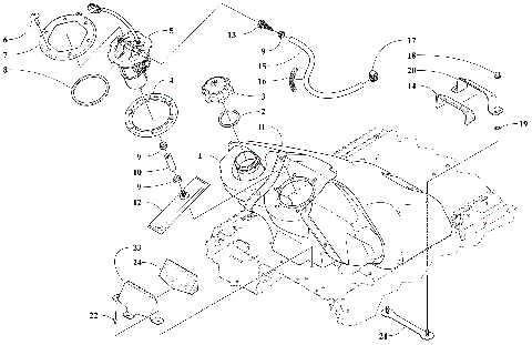 GAS TANK AND FUEL PUMP ASSEMBLY [106247]