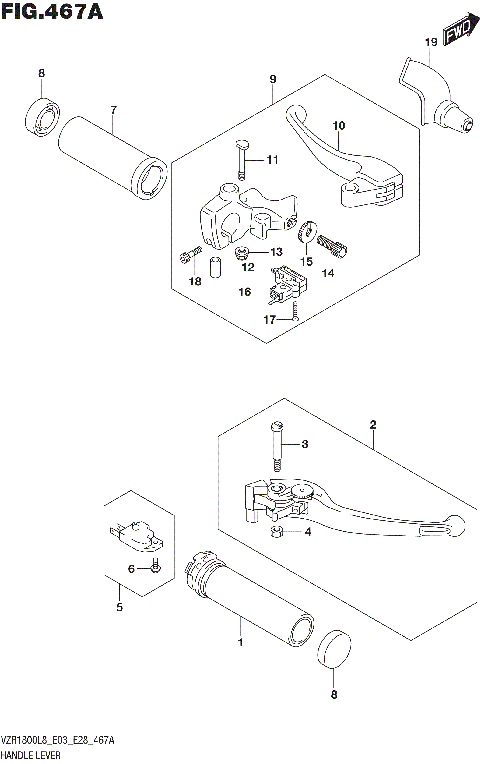 HANDLE LEVER (VZR1800L8 E28)