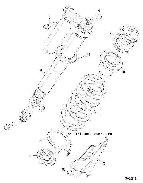 SUSPENSION, REAR SHOCK MOUNTING - Z18VFE92BB/BM/BU/LBK (702248)