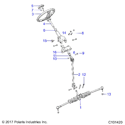 STEERING, STEERING ASM. - R25HZA15A5/B5 (C101420)