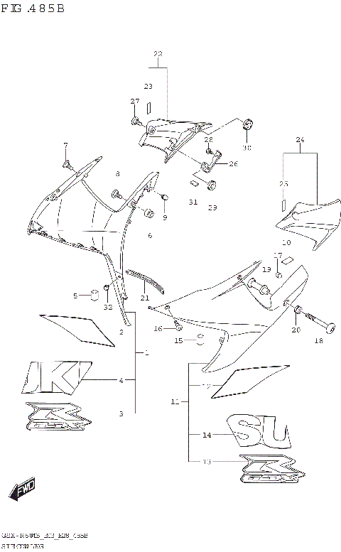 SIDE COWLING (GSX-R600Z)