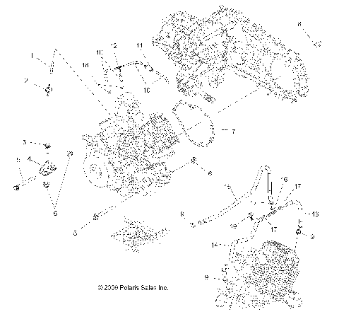 ENGINE, MOUNTING - A10LH27AX/AZ (49ATVENGINEMTG10HAWK)
