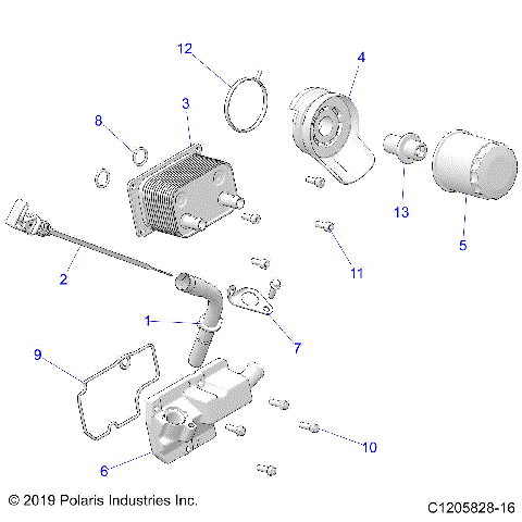 ENGINE, DIPSTICK AND OIL FILTER - Z21R4D92AM/BM/AC/BC (C1205828-16)