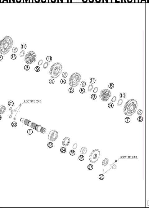 TRANSMISSION II - COUNTERSHAFT 