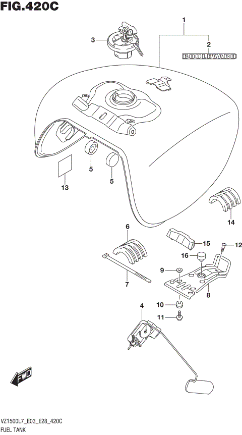 FUEL TANK (VZ1500L7 E33)