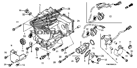 REAR CRANKCASE COVER