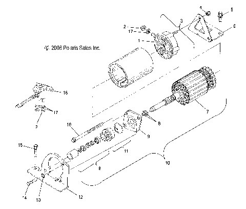 STARTING MOTOR - S07SU4BS/BE (49SNOWSTARTER07WIDE)