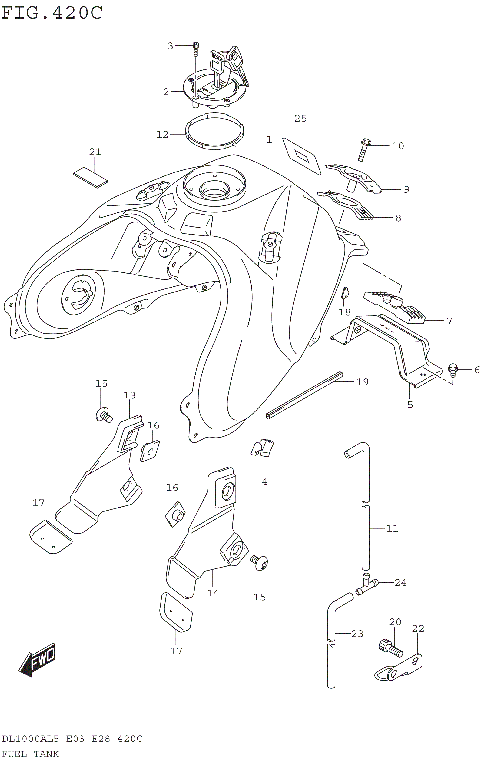 FUEL TANK (DL1000AL5 E33)