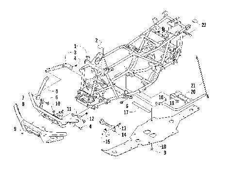 FRAME AND RELATED PARTS [94479]
