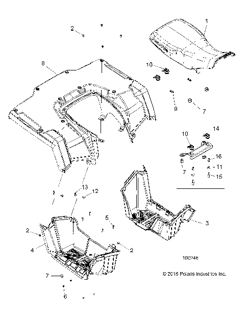 BODY, REAR CAB, SEAT and FOOTWELLS - A16SET57C1/C7/SES57C1/C2/SBT57C1 [100246]