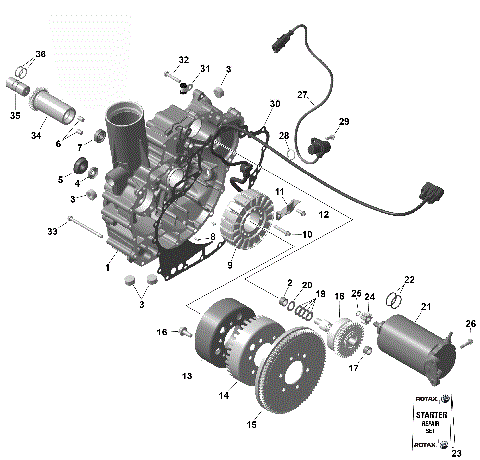01- ROTAX - Magneto and Electric Starter