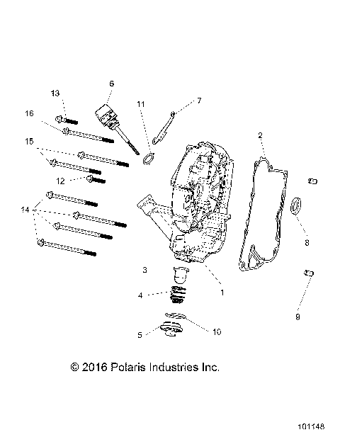 ENGINE, CRANKCASE COVER ASM, RIGHT - A19HAA15N7 [101148]