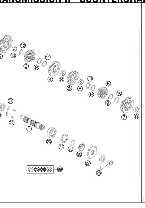 TRANSMISSION II - COUNTERSHAFT 