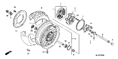 REAR WHEEL (VTX1800F)