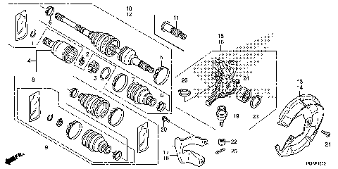 FRONT KNUCKLE@FRONT DRIVE