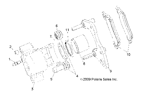 BRAKES, FRONT CALIPER - A18S6S57C1/CL (49RGRCALIPER10)